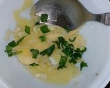 A picture of step 1 of Garlic Bread Toast with corn chaat.