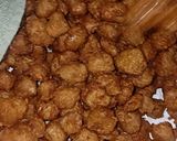 A picture of step 2 of Soya chilli Manchurian.
