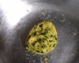 A picture of step 2 of Lilva Stuff Aloo Dhokli.