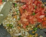 A picture of step 4 of Soya Pulao.