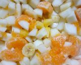 A picture of step 1 of Tangy fruit chaat.