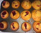 A picture of step 4 of Cherry cobbler cupcakes.