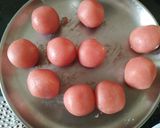 A picture of step 8 of Badam laddu.