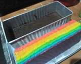 Foto langkah ke 2 dari resep Rainbow Double cake.