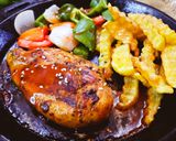A picture of step 5 of Chicken Steak.