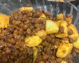 A picture of step 6 of Chana chaat In Bombay style.