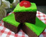 Foto langkah ke 5 dari resep Brownies KUKUS Coklat Pandan... the best.