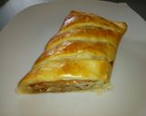 A picture of step 4 of Parma ham and smoked cheese roll up pie.