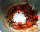 A picture of step 7 of Vegetable Brinji rice.