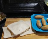 A picture of step 2 of Malai bread roll.