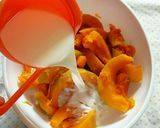 Hình bước làm 3 của món Sữa bí Đỏ 호박우유