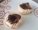 A picture of step 3 of Easter Nest with Meringue and Chocolate Mousse.