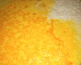 A picture of step 2 of Tofu(Awara and sauce).