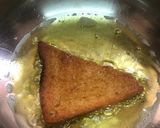 A picture of step 1 of Shahi Tukda (Indian bread pudding).