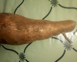 A picture of step 1 of Cassava chips.