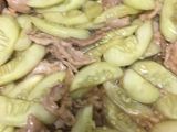 แตงกวาผัดไข่