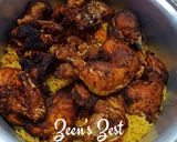 A picture of step 6 of Madhbi Chicken - Traditional Yemeni Rice Dish.