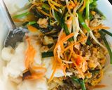 Hình bước làm 5 của món Bánh đúc nóng bằng bột gạo và sữa tươi