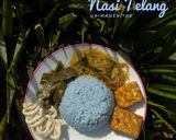 Foto langkah ke 3 dari resep Nasi Telang / Nasi Kerabu.