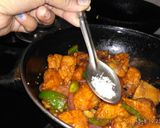 A picture of step 8 of Manchurian idli 65.