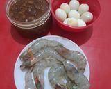 Foto langkah ke 1 dari resep Tauco Udang Telur Puyuh Jesslyn Orlane.