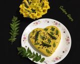 A picture of step 8 of Khaman Dhokla.