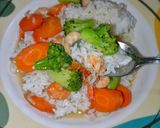 Foto langkah ke 5 dari resep Capcay Udang Wortel Brokoli.