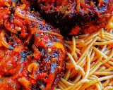 Jollof na taliya da kifi tarwadamatakin girki4 hoto
