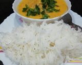 A picture of step 8 of Kadhi chawal.