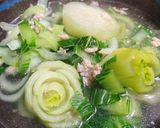 Hình bước làm 2 của món Canh Cải Thìa Nấu Thịt Bằm