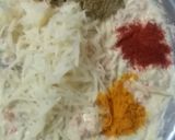 A picture of step 2 of Besan pancakes.