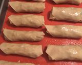 A picture of step 5 of Baked chicken egg rolls.