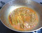 A picture of step 3 of Drumsticks sabji.