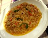 A picture of step 3 of Indomie Noodles.