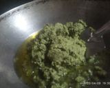 A picture of step 2 of Green chana halwa.