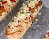 Une image de l'étape 4 de Mini bruschetta au poulet fromage🍗🧀.