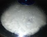 A picture of step 2 of Sinasir (Rice pancake).
