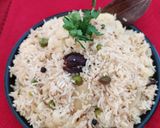 A picture of step 6 of White Pulao.