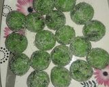 A picture of step 9 of Paan balls.