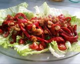 Foto del paso 10 de la receta Ensalada tibia de Primavera con Gambas
