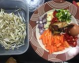 Foto langkah ke 1 dari resep 40. Orak-arik Telur Sayur Ayam.