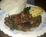 A picture of step 5 of Wet fried Matumbo.