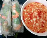 Hình bước làm 7 của món Gỏi cuốn tôm