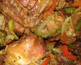 A picture of step 1 of Peppered chicken.