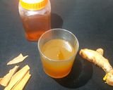A picture of step 6 of Herbal Turmeric Cinnamon Immunity Booster Tea.