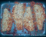 Foto del passaggio 5 della ricetta Filetti di Branzino in crosta di frutta secca con patate "Sabbiate"