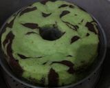 Foto langkah ke 7 dari resep Bolu kukus marmer pandan coklat.