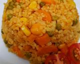 صورة لخطوة 9 من وصفة برغل بالخضار🌽🫑🥕🌶️🫛