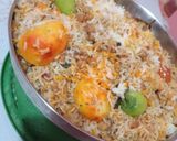 A picture of step 6 of Chanay aloo ki biryani.