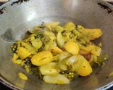 A picture of step 7 of SARSON SAAG CABBAGE SABZI...